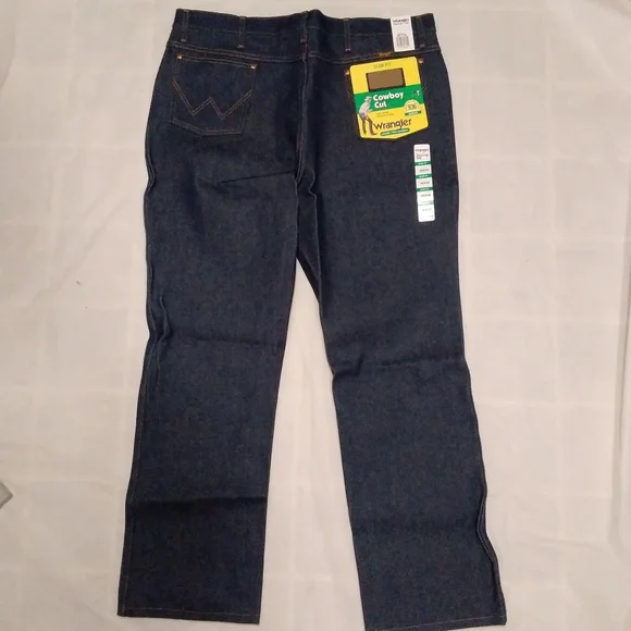 NWT Wrangler Cowboy Cut Slim Fit 936DEN 40X32 - Picture 3 of 4